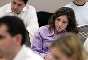 Part-Time MBA Student in Class